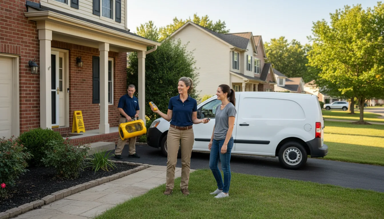 Residential water damage restoration in Purlear, NC